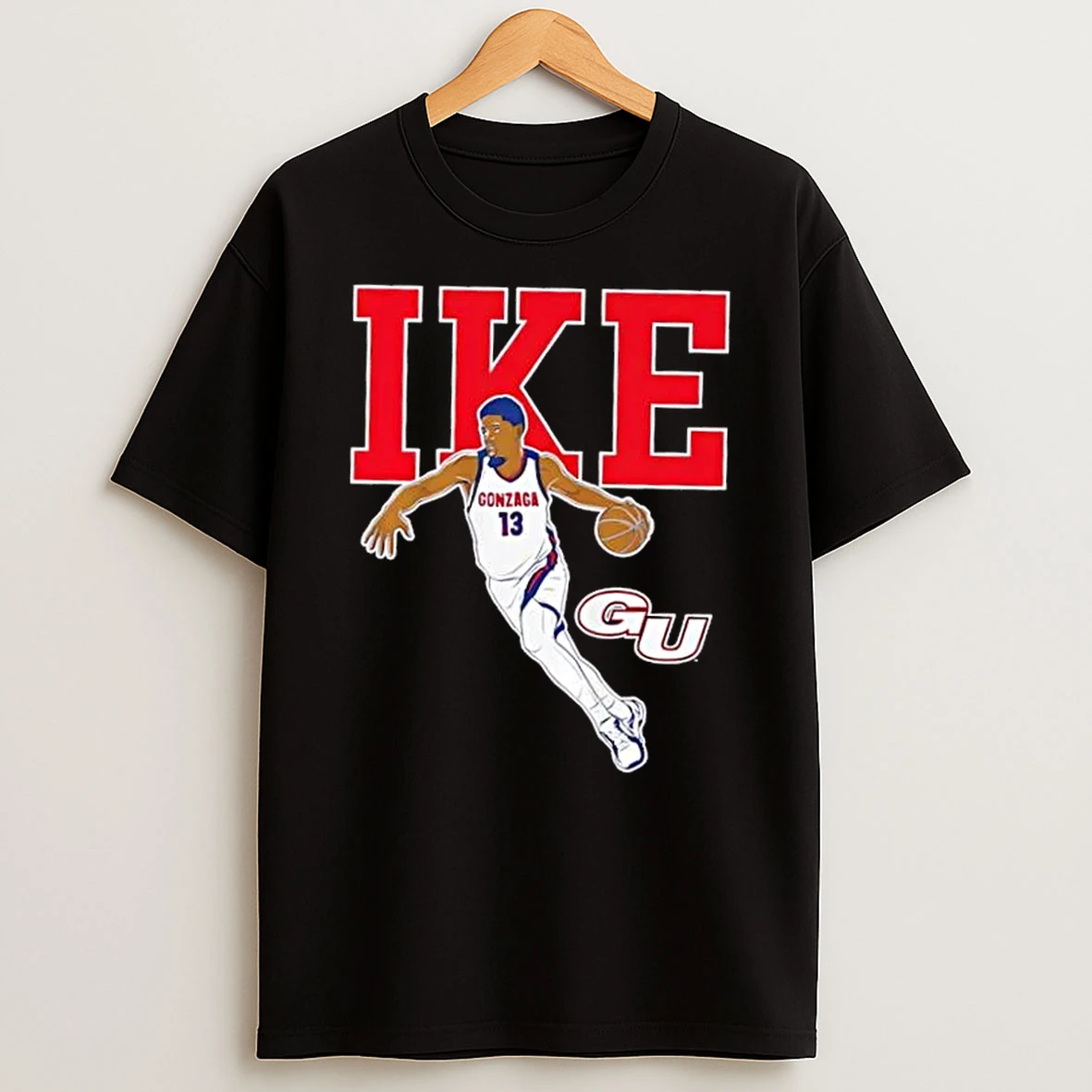 Gonzaga Bulldogs Basketball Graham Ike Name Pose Shirts