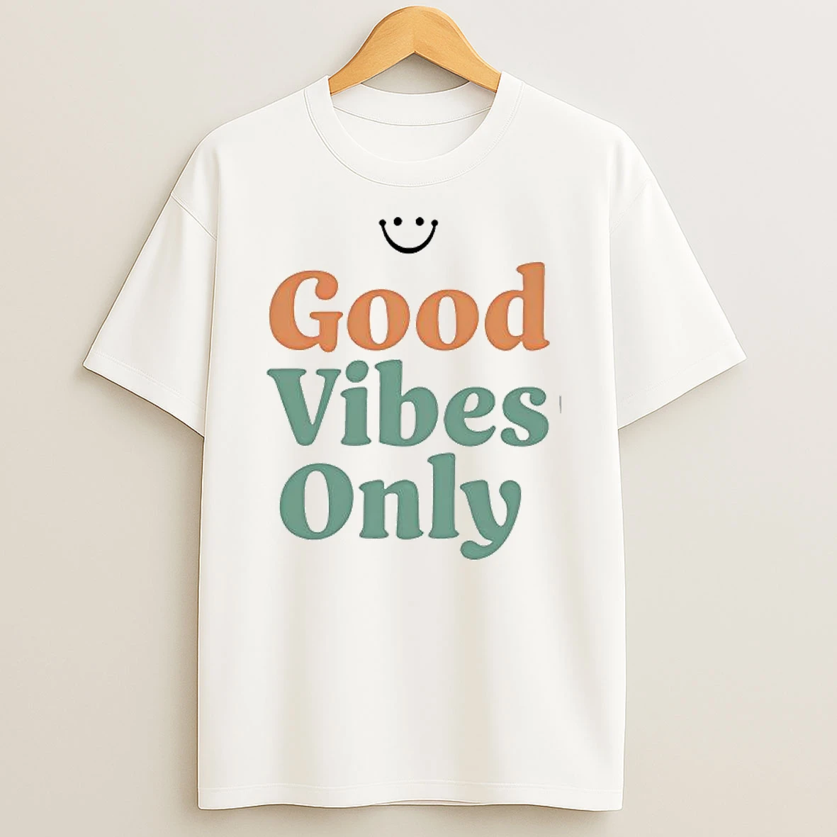 Good Vibes Only Retro Smile Shirts