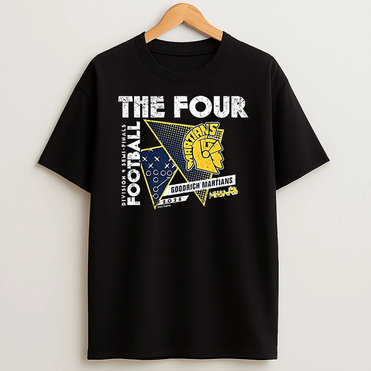 Goodrich Martians 2025 Mhsaa Football Division 4 The Four Shirts