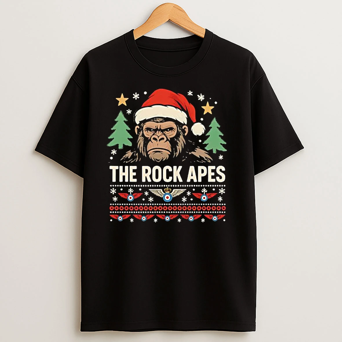 Gorilla The Rock Apes Raf Regiment Christmas T Shirts