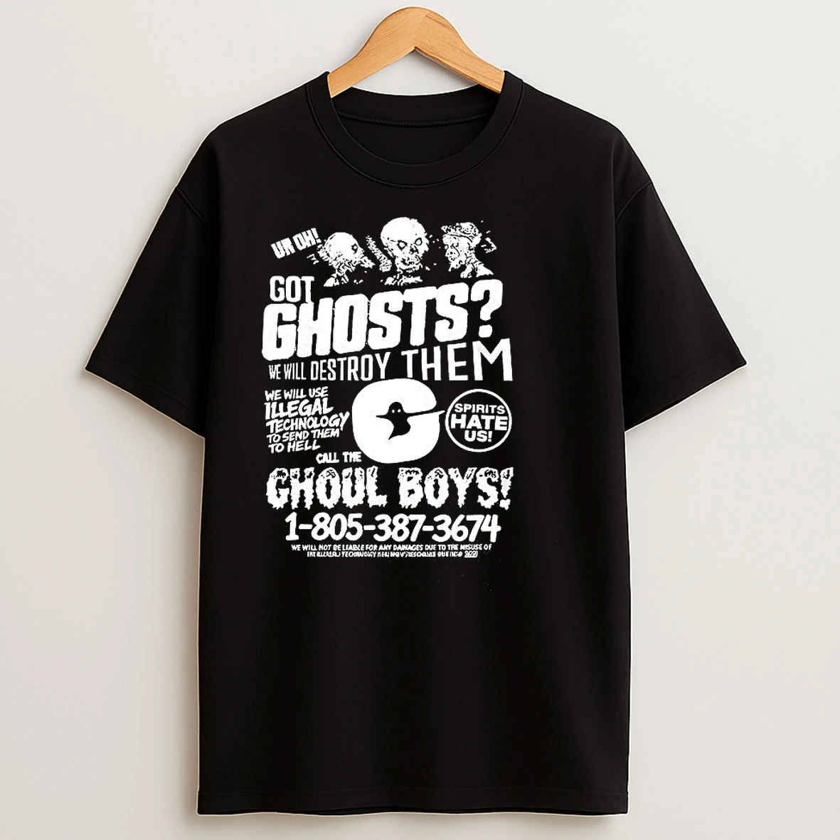 Got Ghosts We Will Destroy Them Ghoul Boys Halloween T Shirts