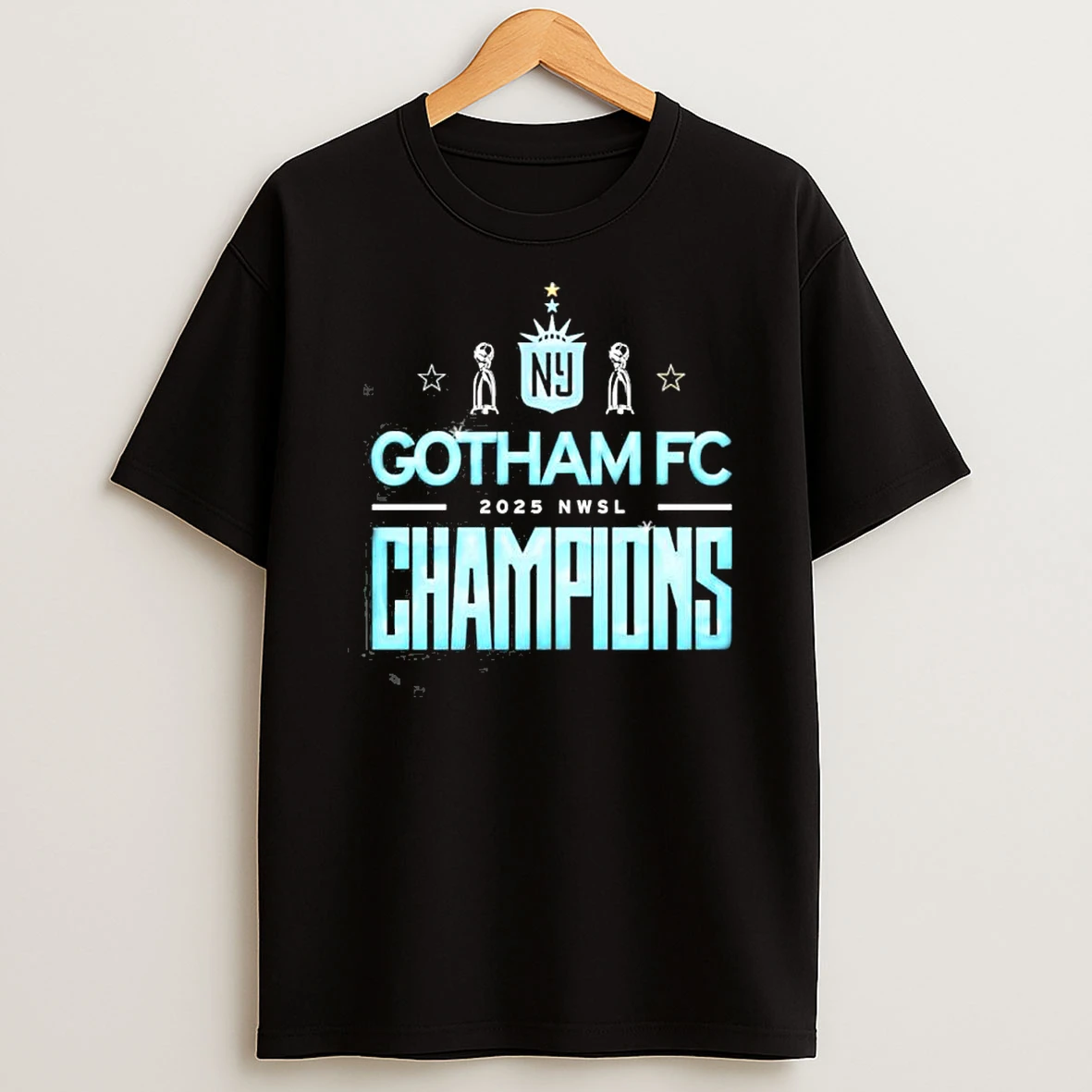 Gotham Fc 2025 Nwsl Champions Locker Room Shirts