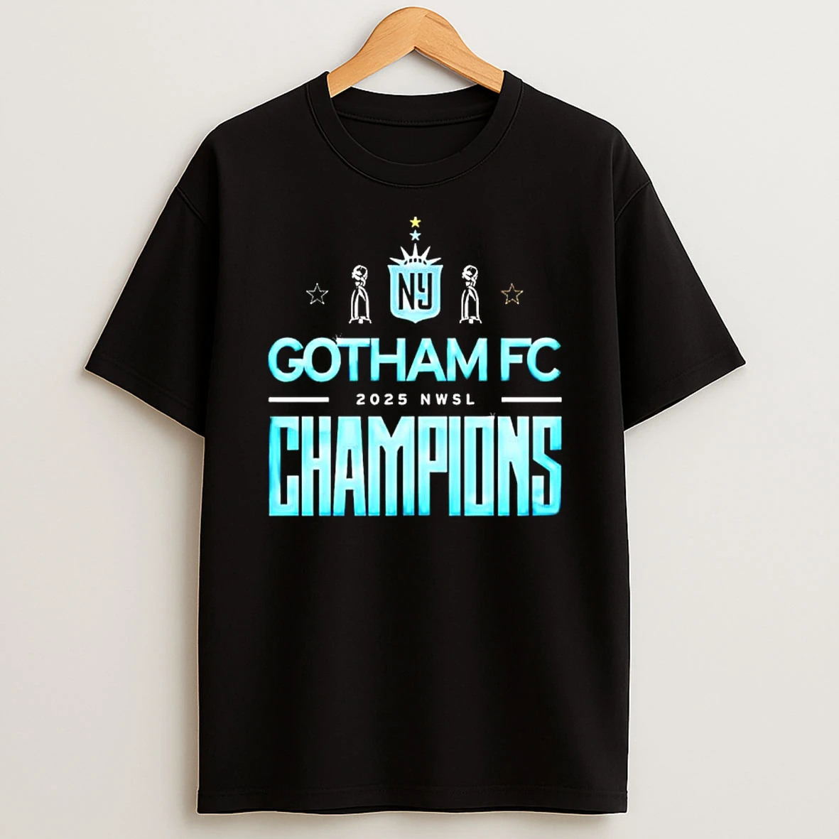 Gotham Fc 2025 Nwsl Champions Black Shirts