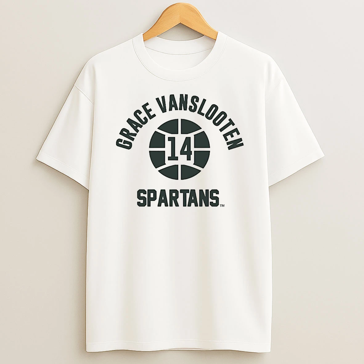 Grace Vanslooten Hoops 14 Michigan State Spartans Shirts
