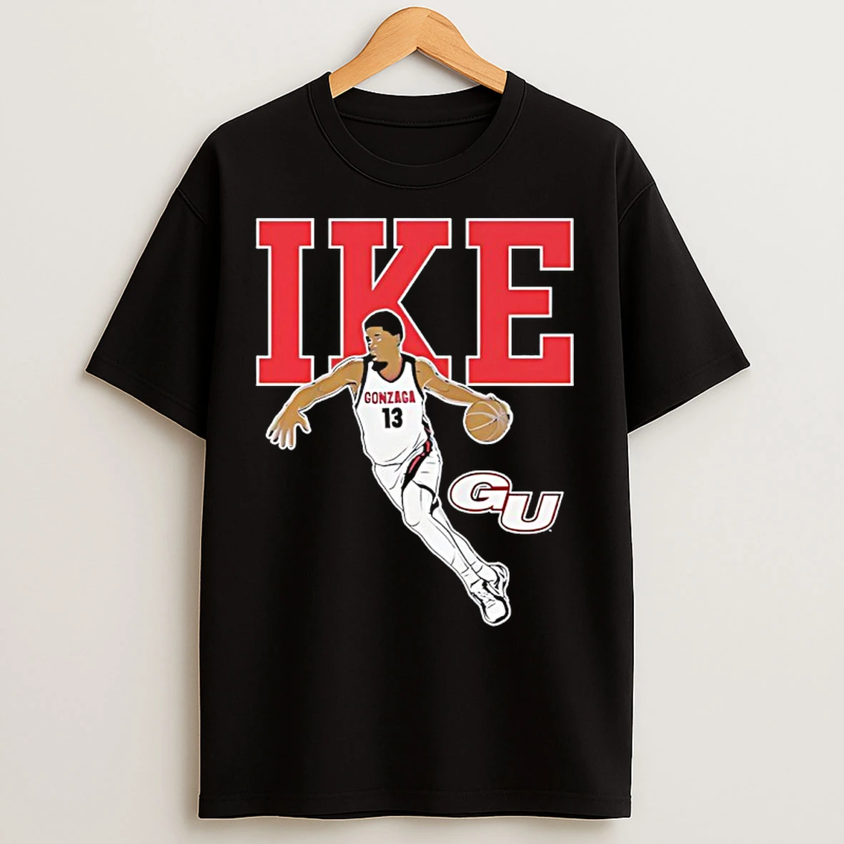 Graham Ike Gonzaga Bulldogs Basketball Player Pose Star T Shirts