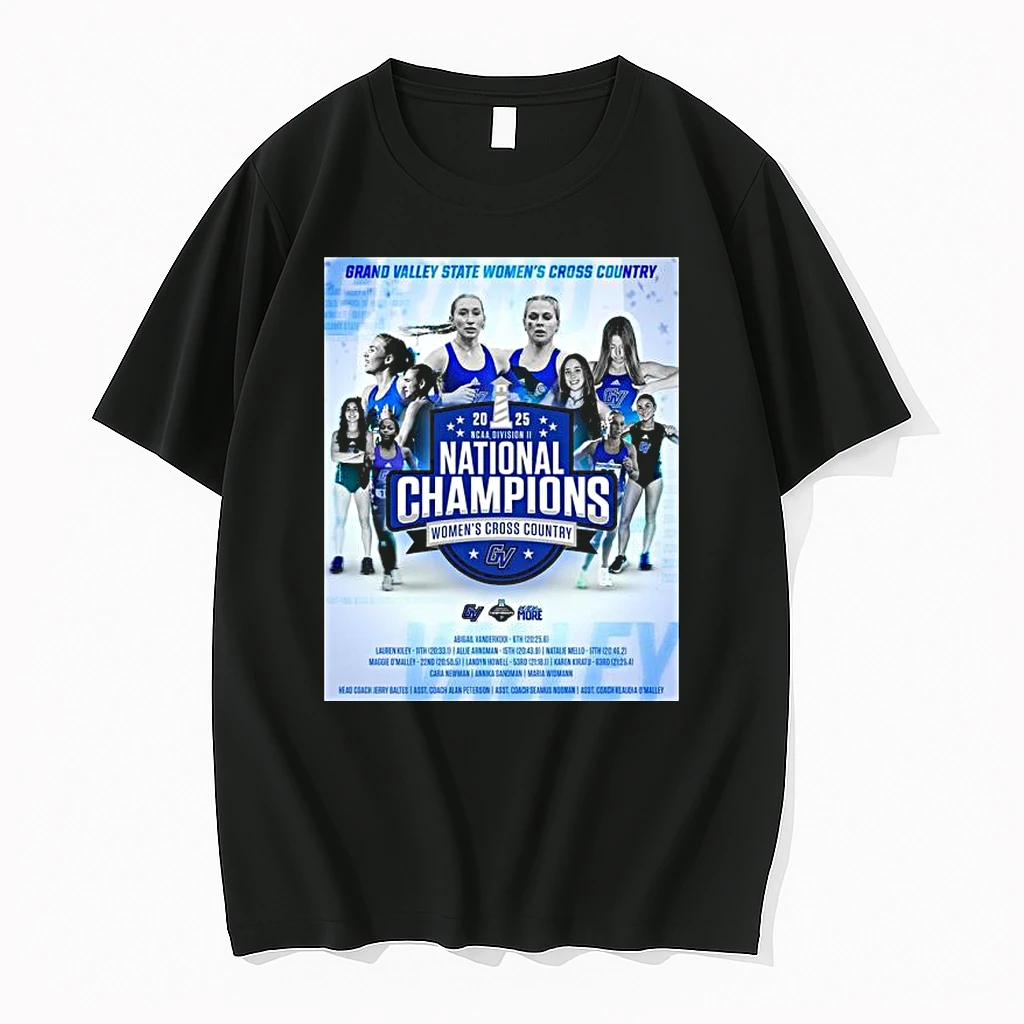 Grand Valley State 2025 Dii Womens Cross Country Champions Shirts