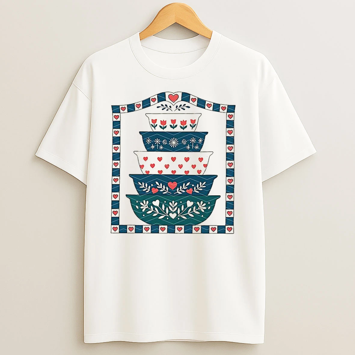 Grannys Pyrex Stacked Bowls Classic T Shirts