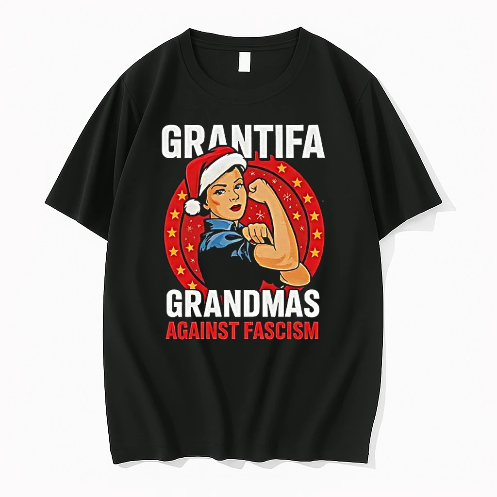 Grantifa Grandmas Against Fascism Merry Christmas Shirts