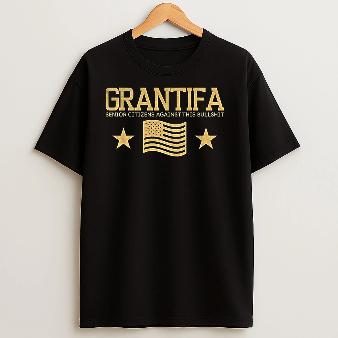 Grantifa Senior Citizens Against This Bullshit American Flag T Shirts