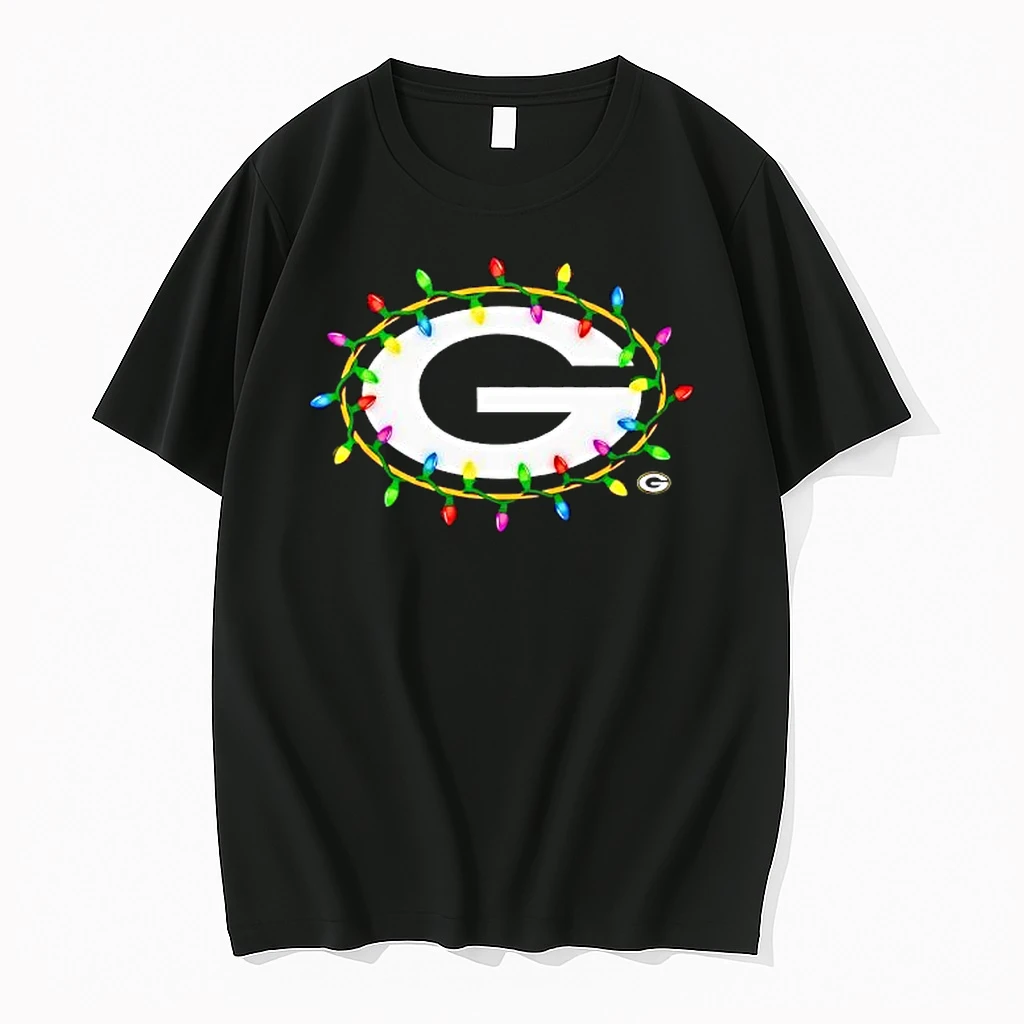 Green Bay Packers Logo Holiday Lights Shirts