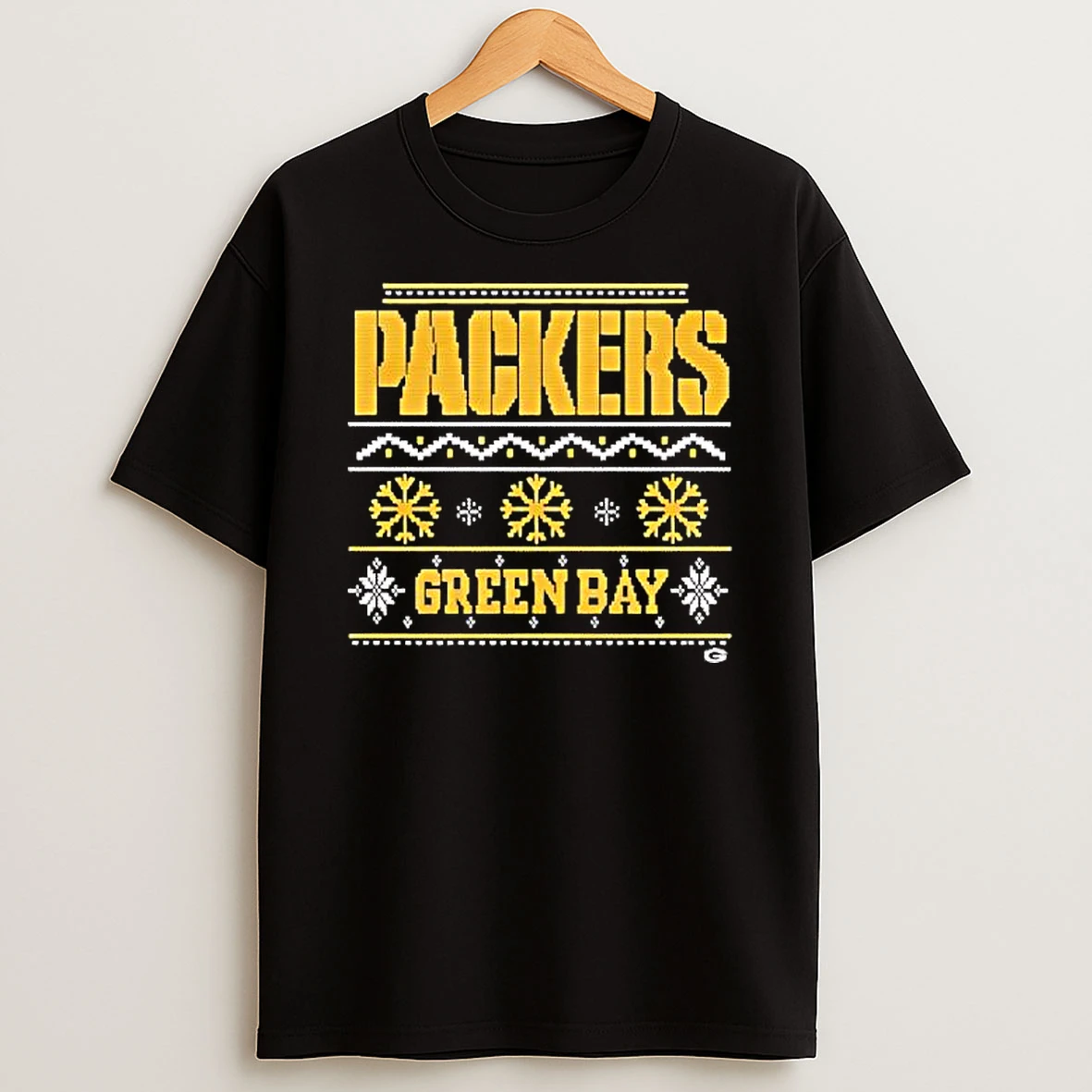 Green Bay Packers Snow Tree Christmas Shirts