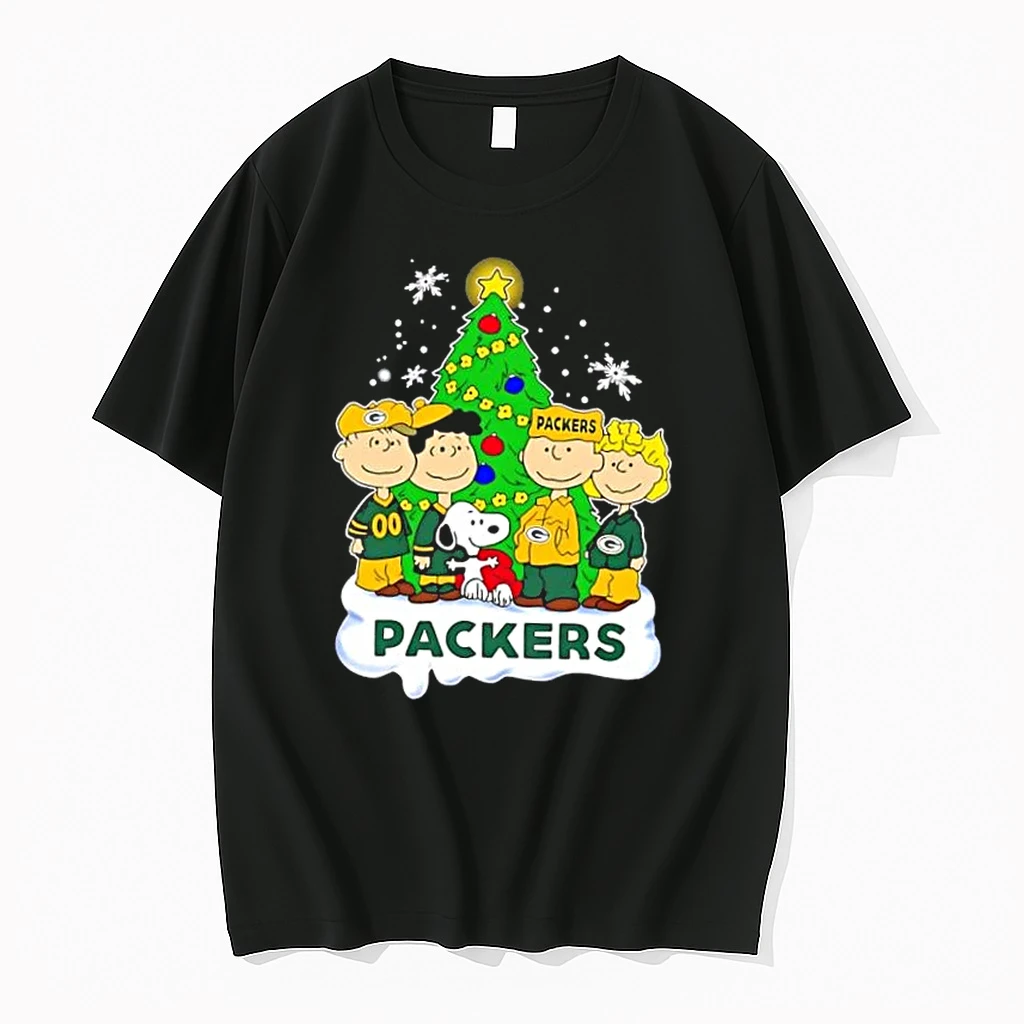 Green Bay Packers X Peanuts Snoopy And Friends Christmas Tree Shirts