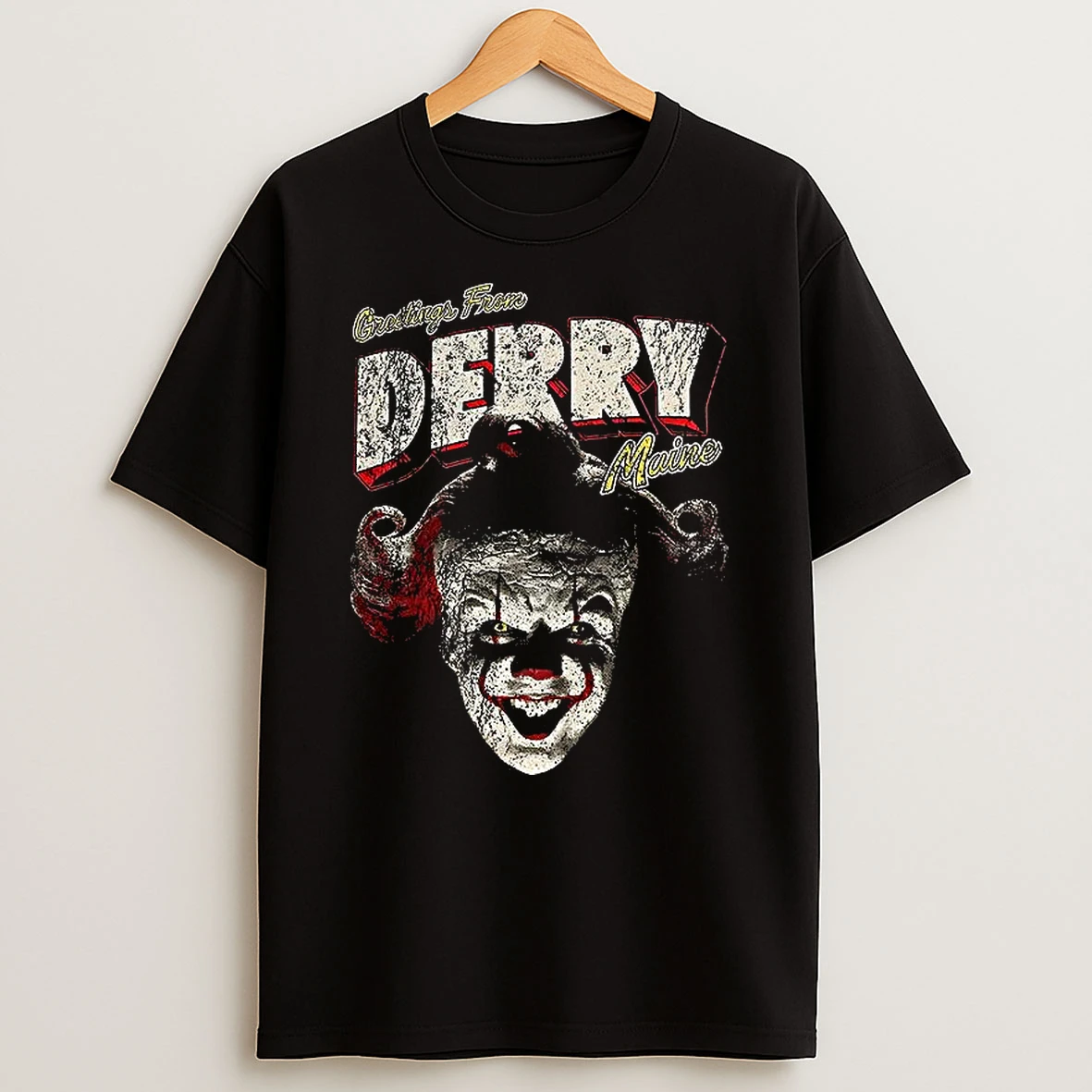Greetings From Derry Maine Clown Horror Shirts
