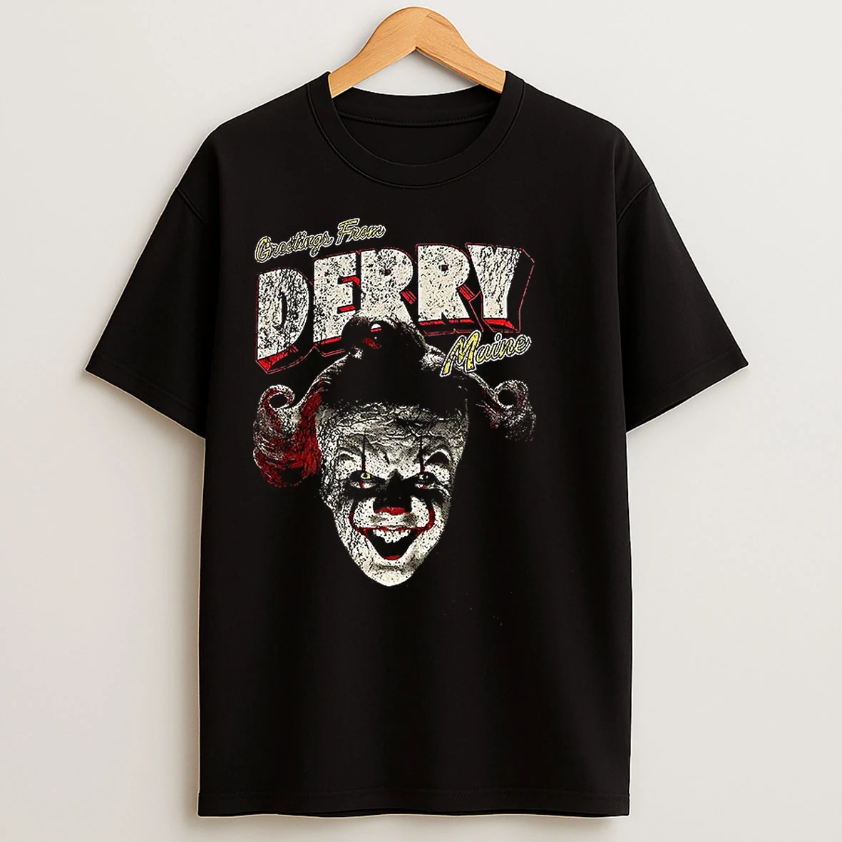 Greetings From Derry Maine Clown Horror T Shirts
