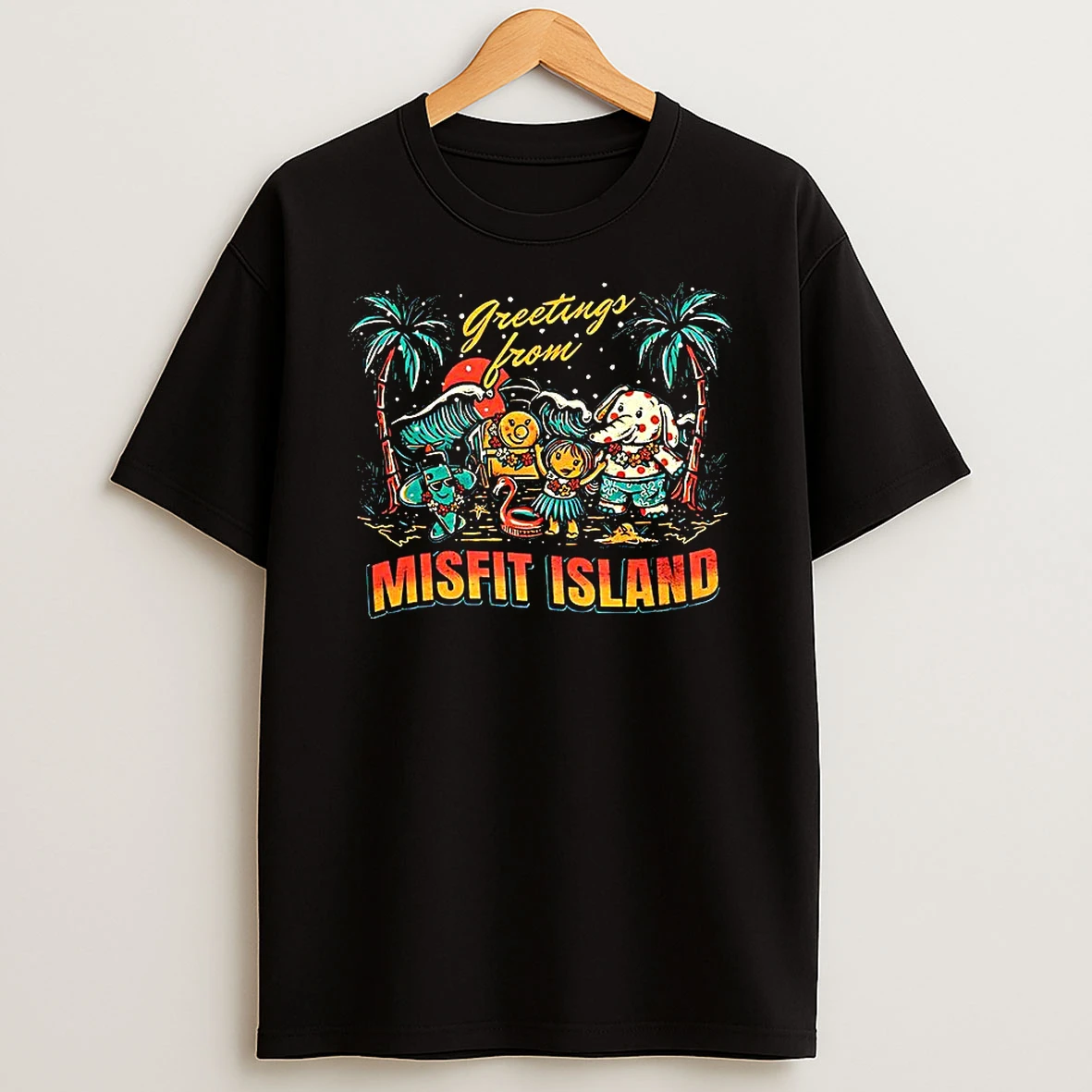 Greetings From Misfit Island Time Cartoon Shirts