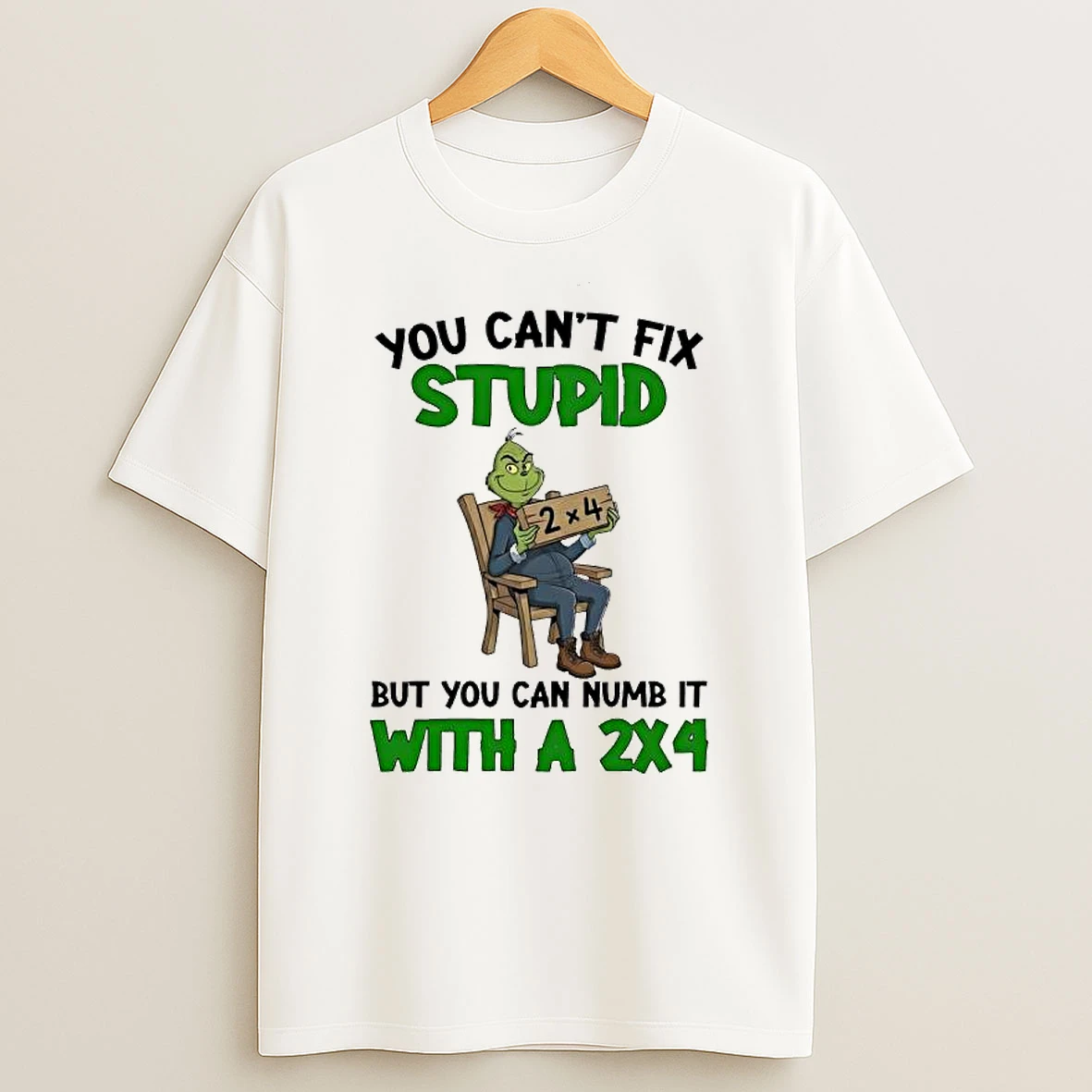 Grich You Cant Fix Stupid But You Can Numb It With A 2x4 Shirts