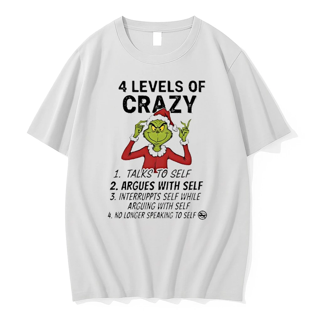 Grinch 4 Levels Of Crazy 1 Talks To Self 2 Argues With Self 3 Interruppts Self While Shirts