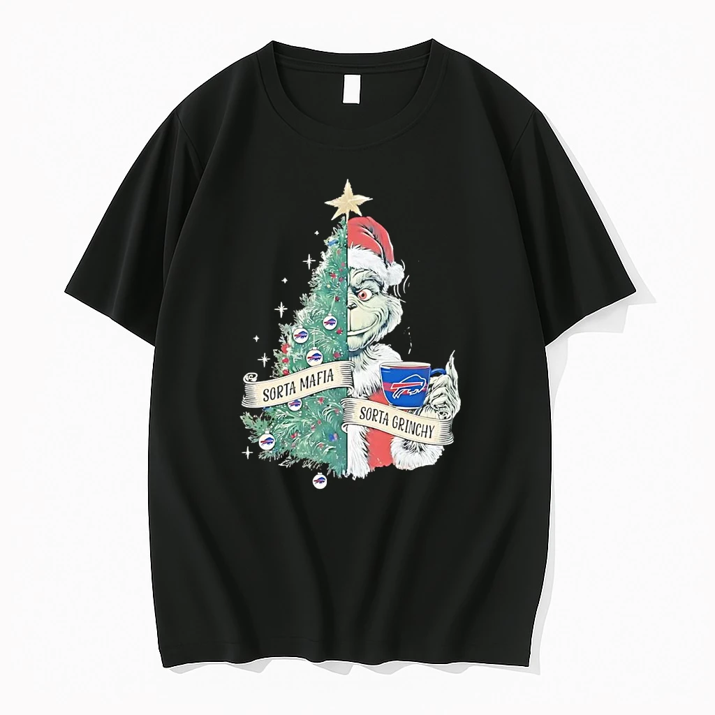 Grinch Buffalo Bills Sorta Mafia Sorta Grinchy Christmas Tree Shirts