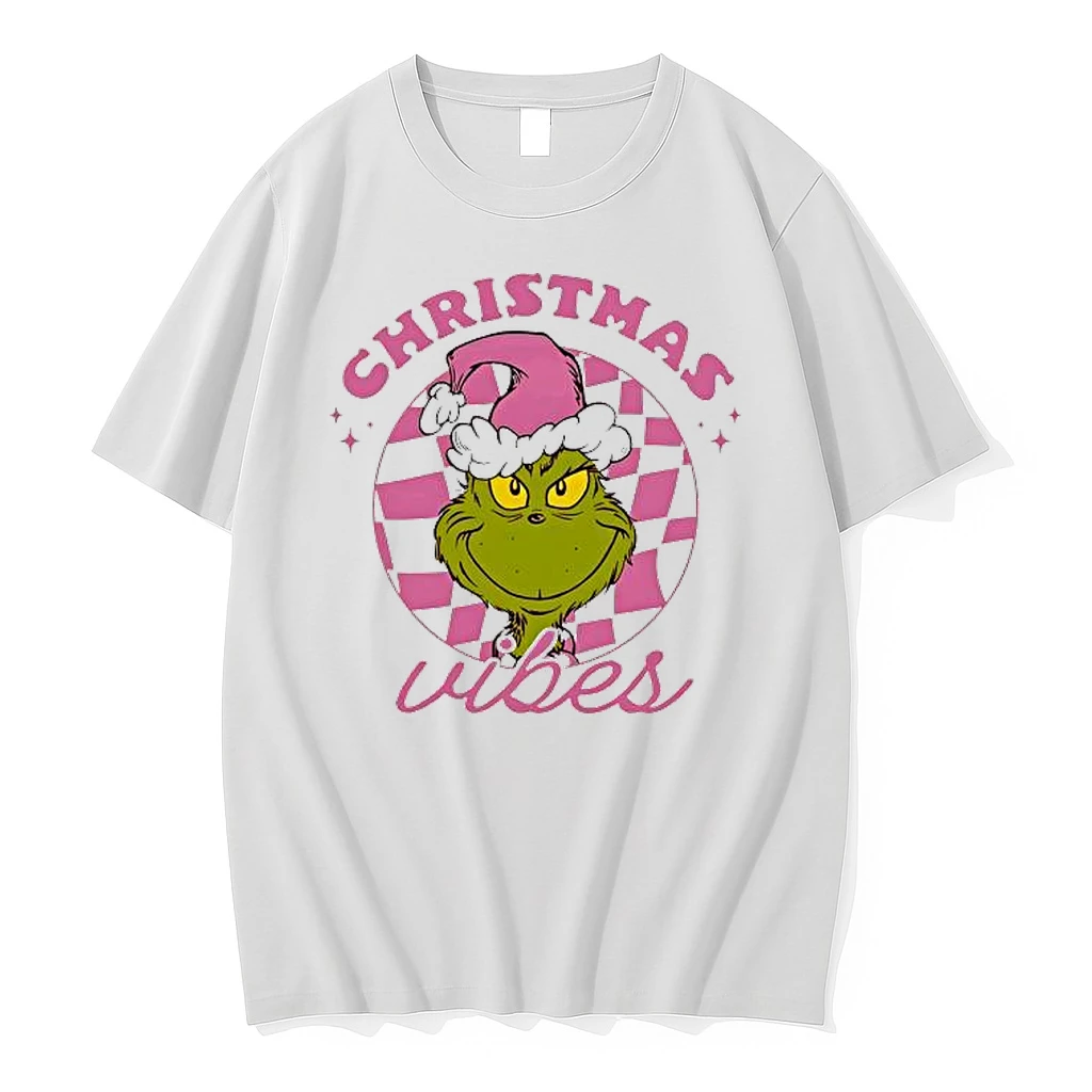 Grinch Checkered Christmas Vibes 2025 Shirts