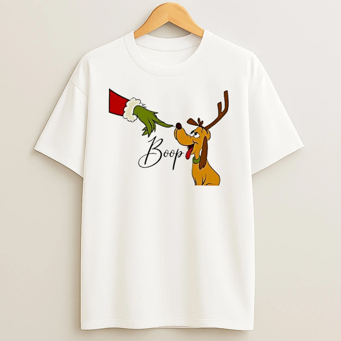 Grinch Christmas Boop Reindeer Shirts