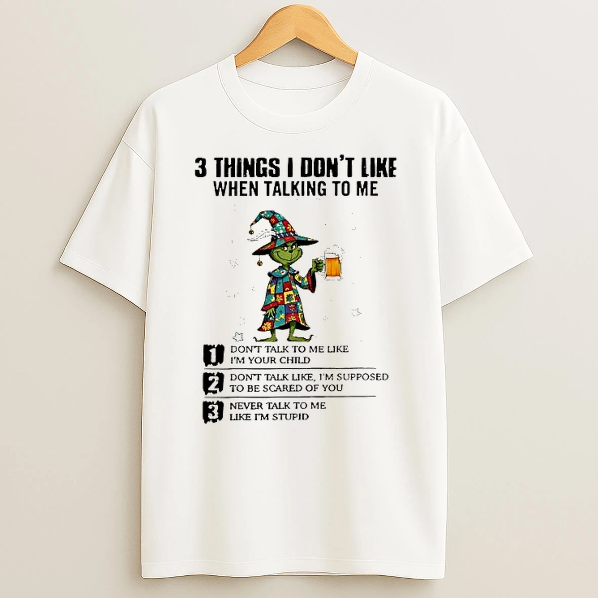 Grinch Christmas Things I Dont Like When Talking To Me Shirts