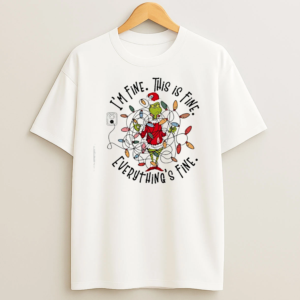 Grinch Christmas Im Fine This Is Fine T Shirts