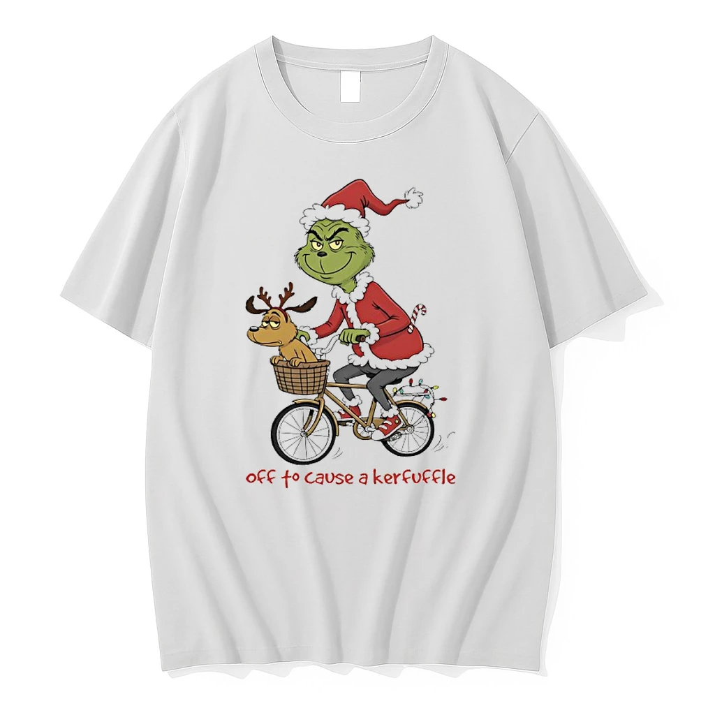 Grinch Christmas Light Cycling Off To Cause A Kerfuffle Shirts