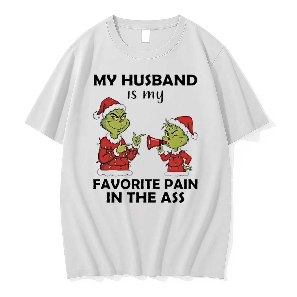 Grinch Christmas Light My Husband Is My Favorite Pain In The As Shirts