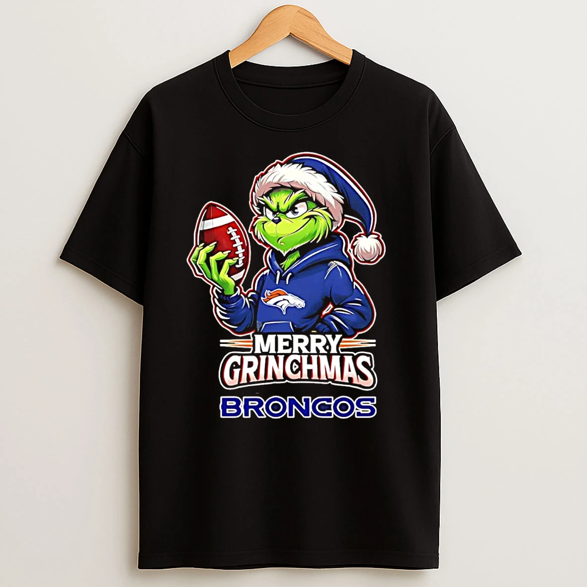Grinch Denver Broncos Merry Grinchmas Christmas T Shirts