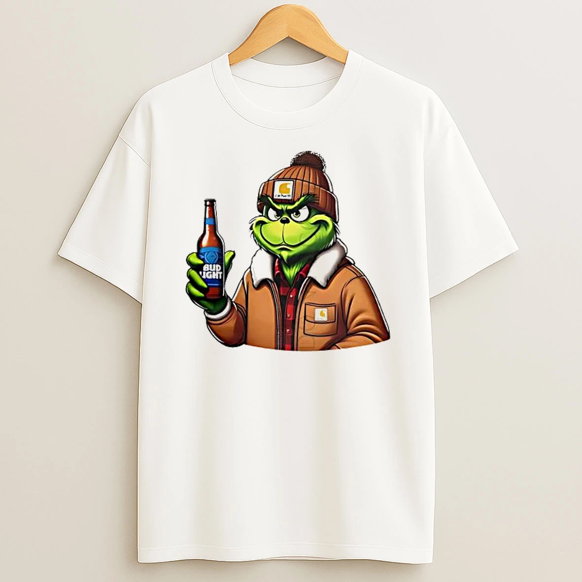 Grinch Drinking Beer Bud Light Shirts