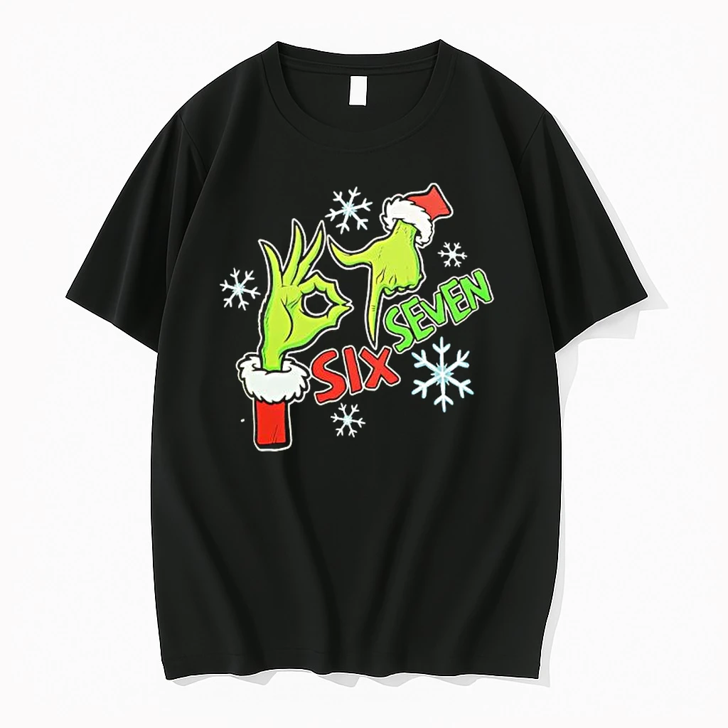 Grinch Green Hands Christmas Number 6 7 Shirts