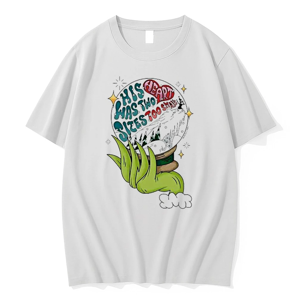 Grinch Heart Two Size Too Small Snow Globe 2025 Shirts