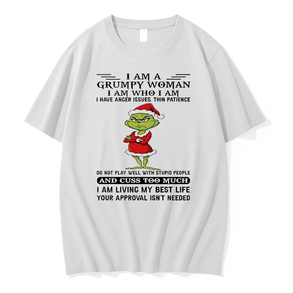Grinch I Am A Grumpy Woman Cuss Too Much Christmas Shirts