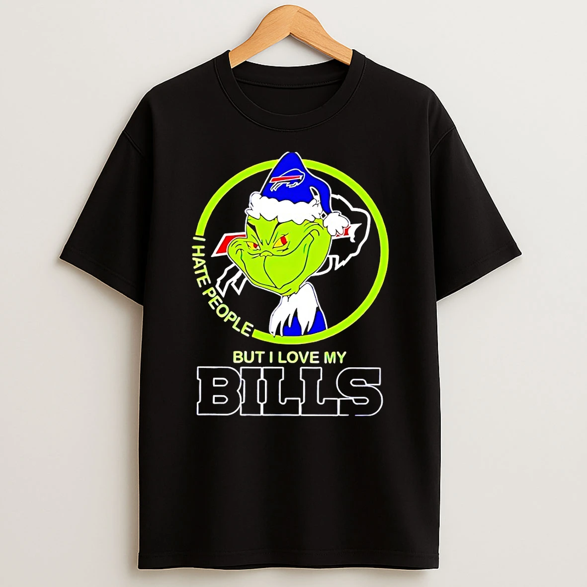 Grinch I Hate People But I Love My Buffalo Bills Football Christmas Shirts