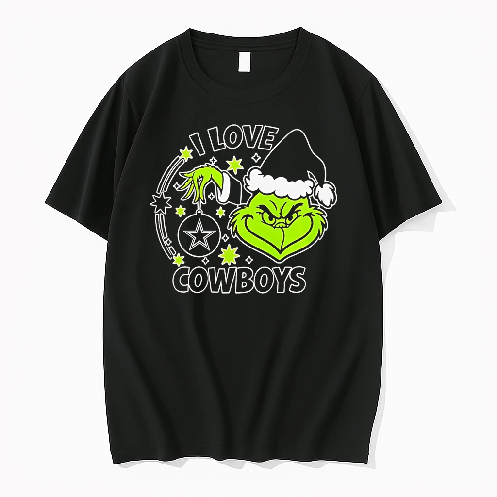 Grinch I Love Dallas Cowboys Christmas Shirts