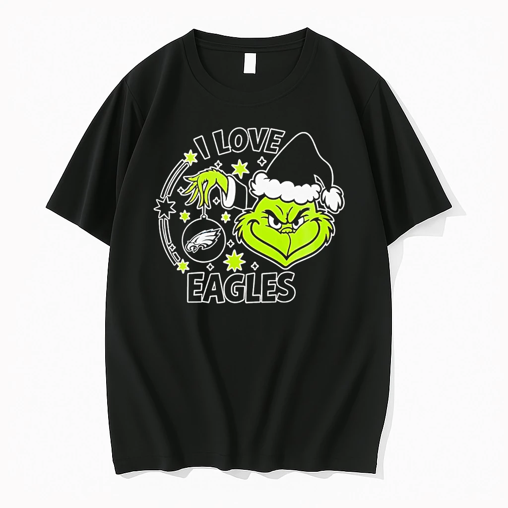 Grinch I Love Philadelphia Eagles Christmas Shirts