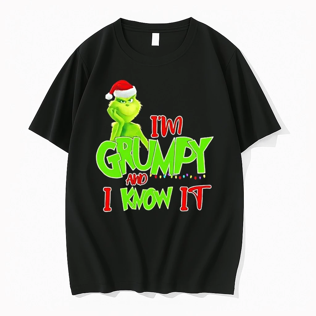 Grinch Im Grumpy And I Know It Christmas Shirts