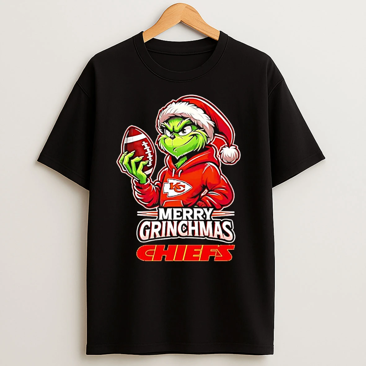 Grinch Kansas City Chiefs Merry Grinchmas Christmas T Shirts