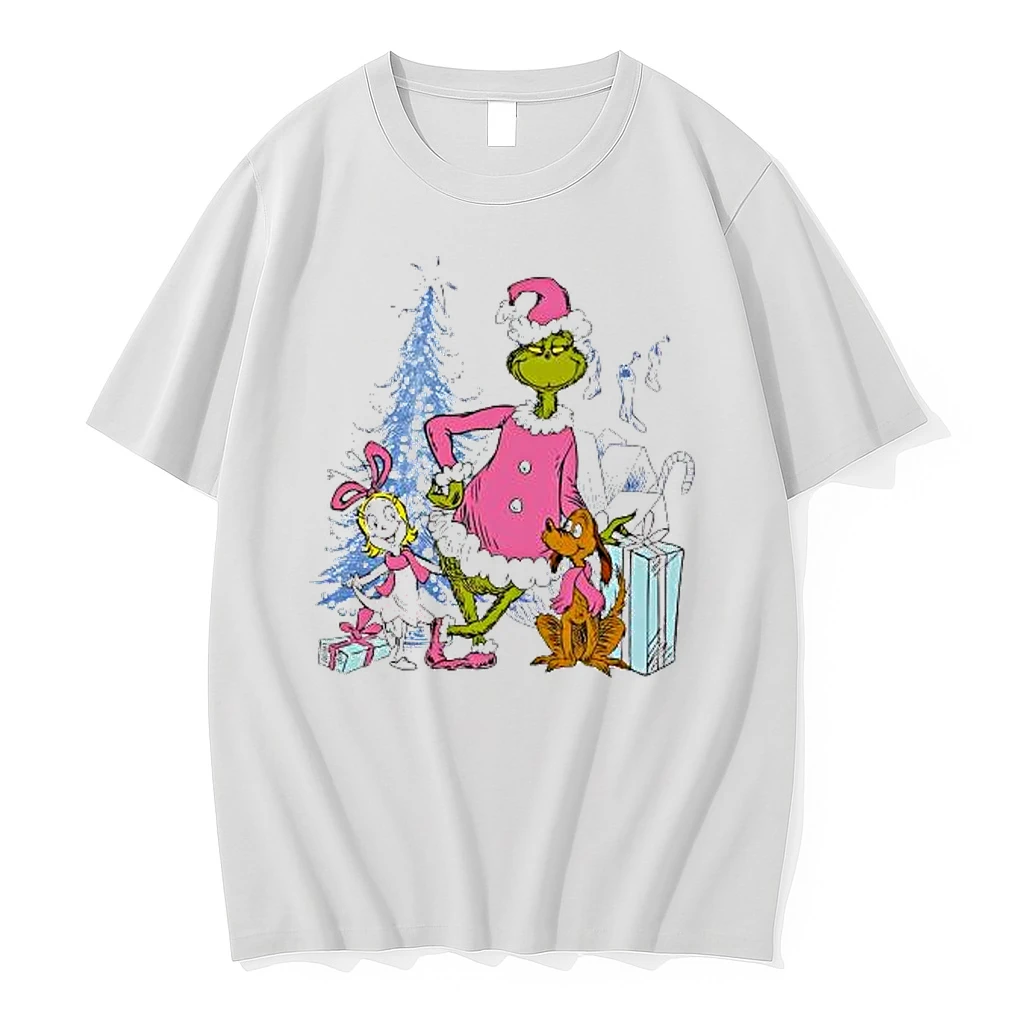 Grinch Max And Cindy Lou Pink Christmas Shirts