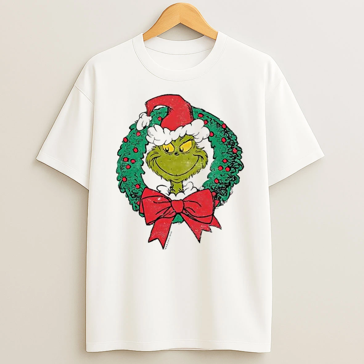 Grinch Mean One Christmas Wreath 2025 Shirts