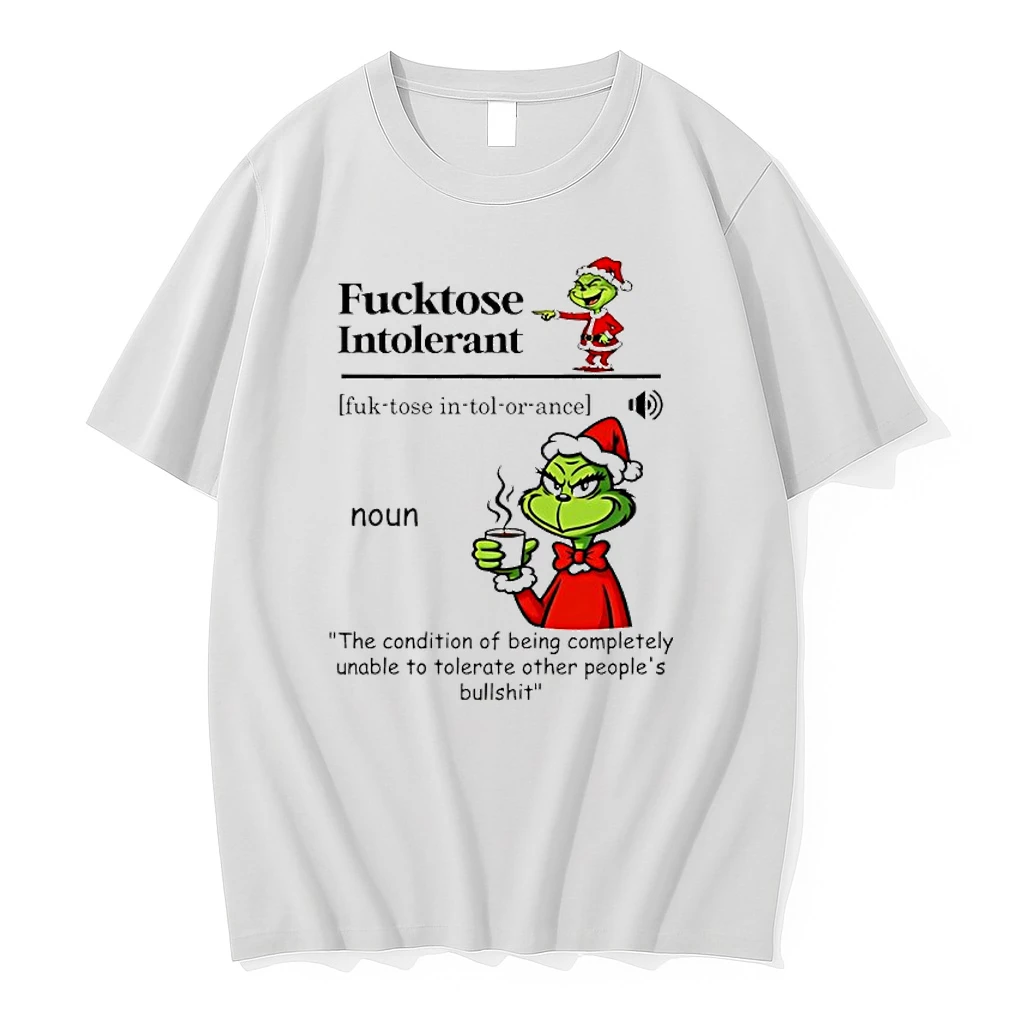 Grinch Santa Fucktose Intolerant Christmas Shirts