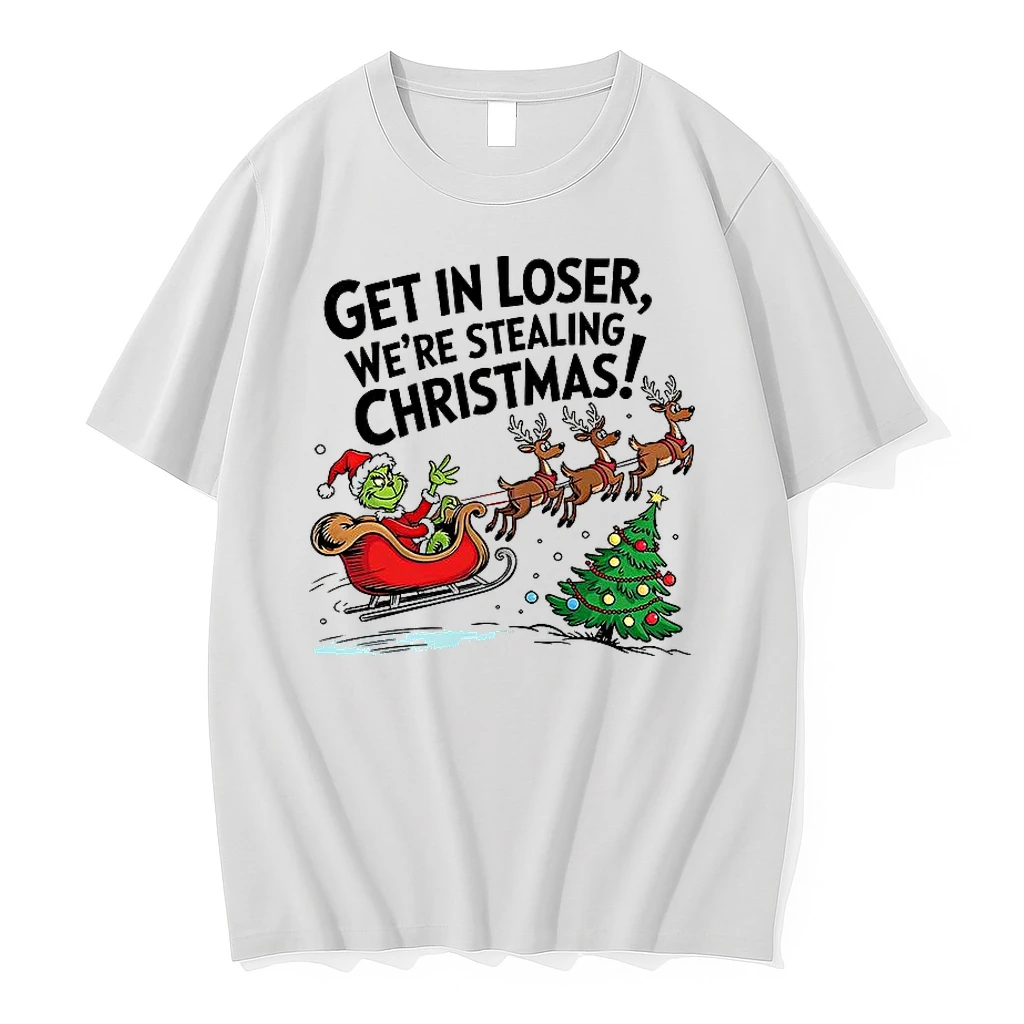 Grinch Santa Get In Loser Were Stealing Christmas Shirts