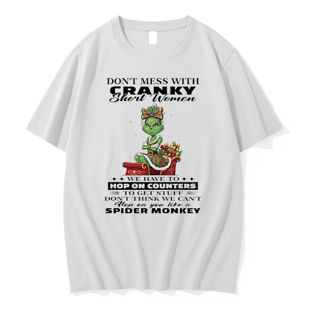 Grinch Santa Suit Hop On You Like A Spider Monkey Shirts