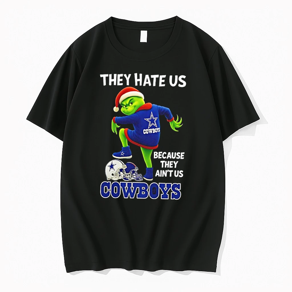 Grinch Santa They Hate Us Because They Aint Us Dallas Cowboys 2025 Shirts