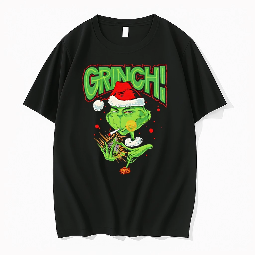 Grinch Stole Christmas Santa Claus Mans Shirts