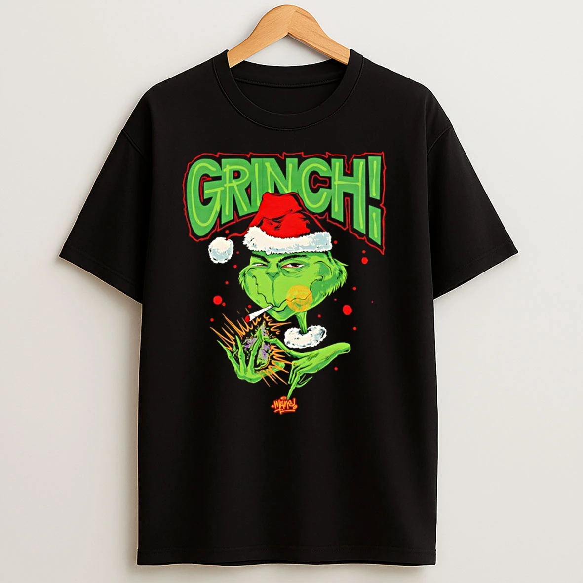 Grinch Stole Christmas Santa Claus Mans T Shirts