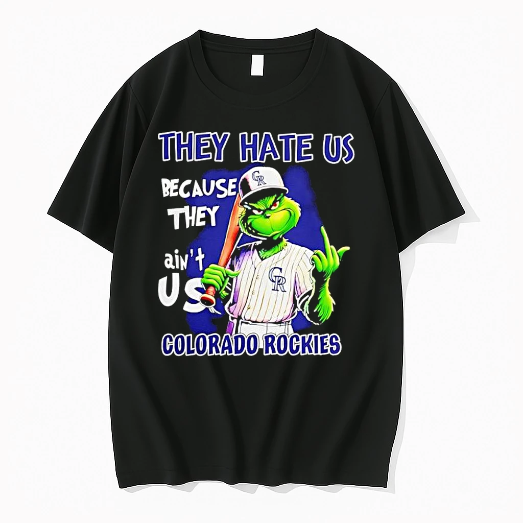 Grinch They Hate Us Because Aint Us Colorado Rockies Christmas 25 Shirts