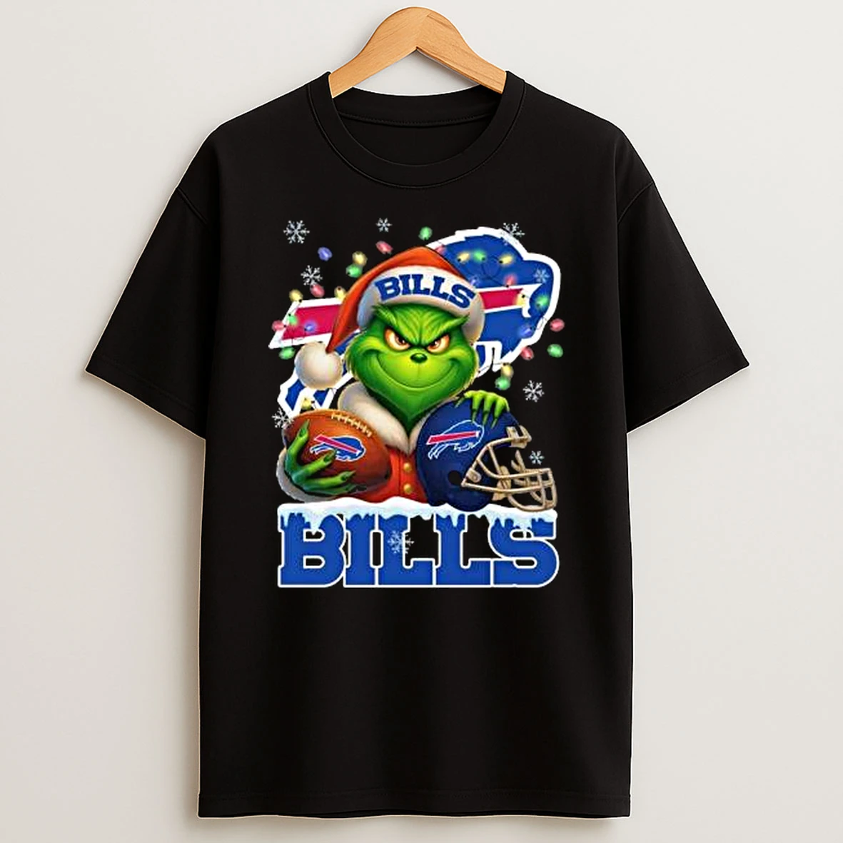 Grinch X Buffalo Bills Ball And Helmet Merry Christmas Shirts