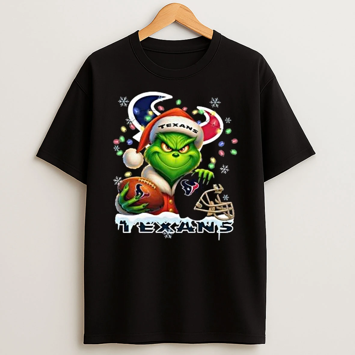 Grinch X Houston Texans Ball And Helmet Merry Christmas Shirts