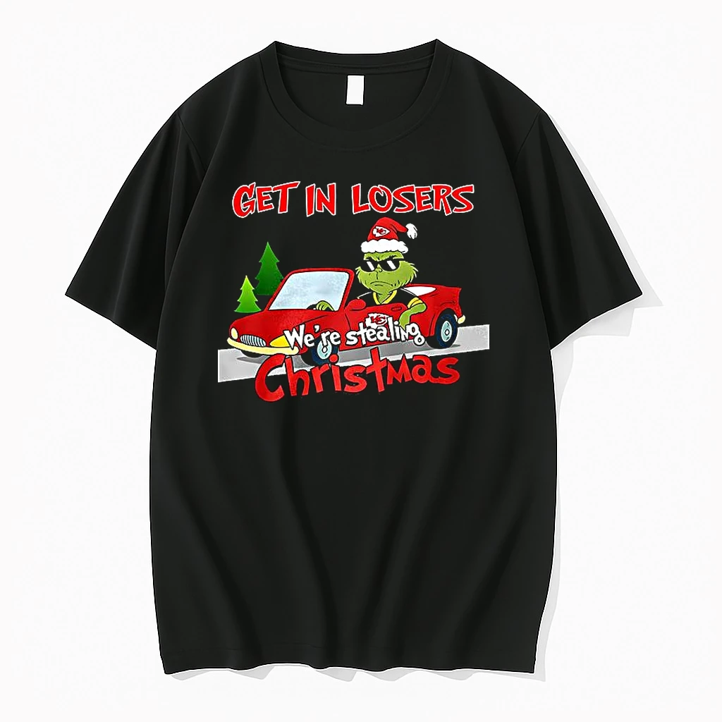 Grinch X Kansas City Chiefs Get In Losers Were Stealing Christmas Shirts
